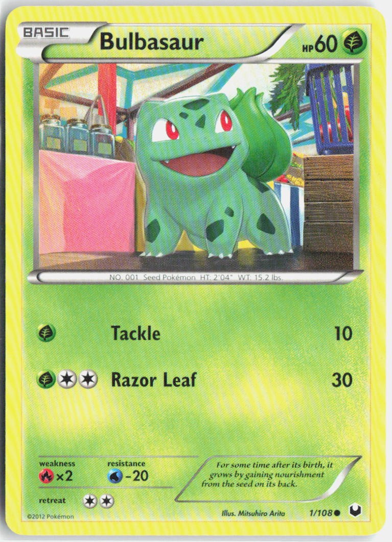 Bulbasaur Normal Dark Explorers 1/108 LP-NM