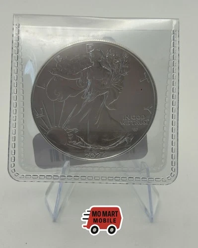 2024 American Silver Eagle 1 Troy Oz. .999 Fine One Dollar Coin In PlasticSleeve
