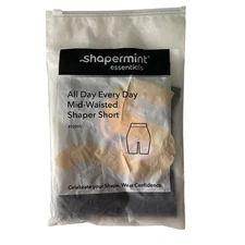 Shapermint Essentials All Day Every Day MidWaisted Shaper Shorts Black M/L 52005