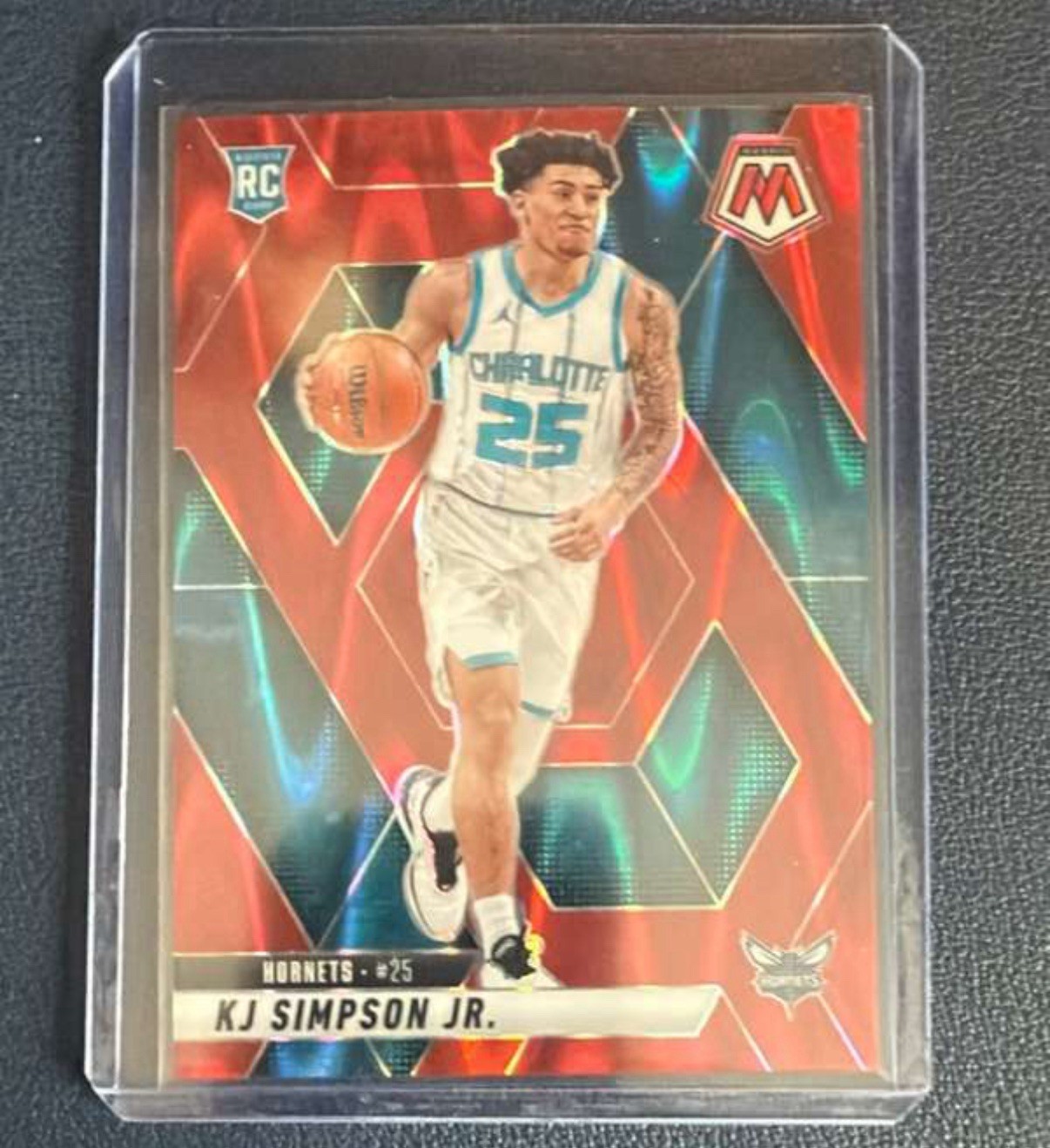 2024-25 Panini Mosaic - KJ Simpson Jr #239 Red Seismic Mosaic Prizm /299 RC