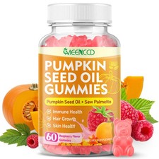 Pumpkin Seed Oil Gummies with Saw Palmetto, 60 Count Pack of 1 
