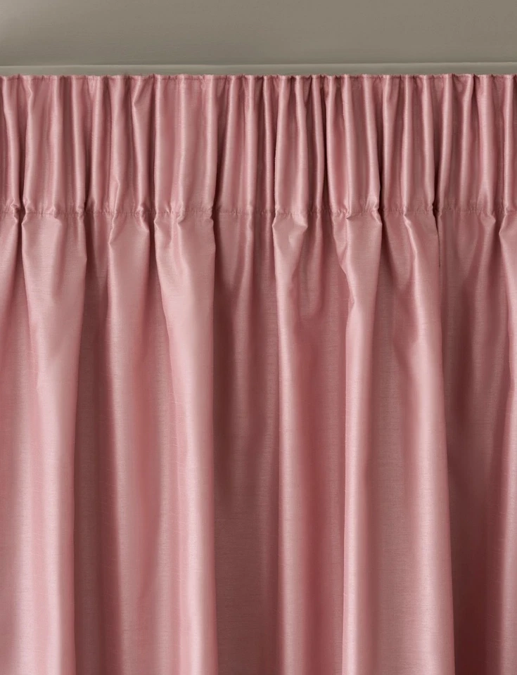 New from London Rachel Ashwell Shabby Chic Curtain Panels Faux Silk Thermal pair - Image 3 of 4