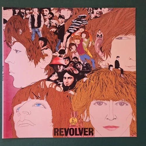 BEATLES 2x Colour REVOLVER 1 sided Album prints/slicks 12x12 inches
