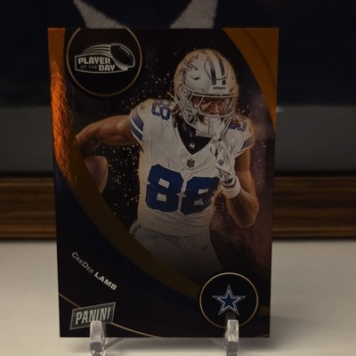 Panini 2024 Player of the Day Orange #24 CeeDee Lamb 050/199 Dallas Cowboys