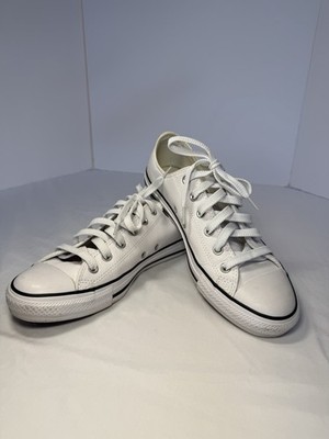 onverse Chuck Taylor All Star White Leather Low Top Shoes Men 8 Women 10 Unisex