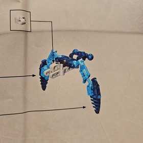 Lego Bionicle Visorak Boggarak (8743) Figure with Canister Missing Parts