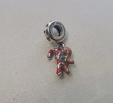 Pandora Gingerbread Man Christmas Dangle Charm (799637C01)