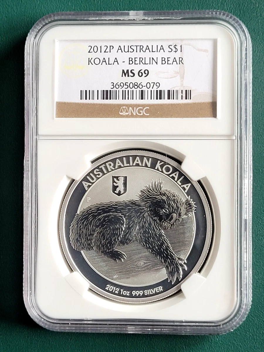 Australian Koala MS 69 Graded 2012 Silver Bullion Coins for sale