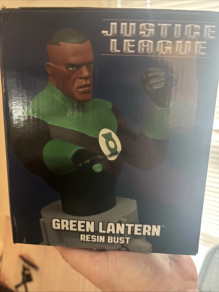 BUSTO LINTERNA VERDE ANIMADO DE LA LIGA DE LA JUSTICIA DIAMANTE SELECT RARO Foto 2 de 2