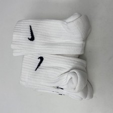 Nike Kids Everyday Cushioned Crew Socks, 6-Pair Pack   White/Black, Small 3Y-5Y