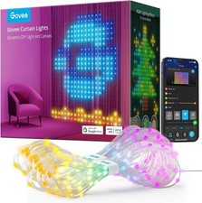 Govee Curtain Lights, 520 RGBIC LEDs, Smart WiFi Outdoor IP65 Waterproof 1.5&times;2M