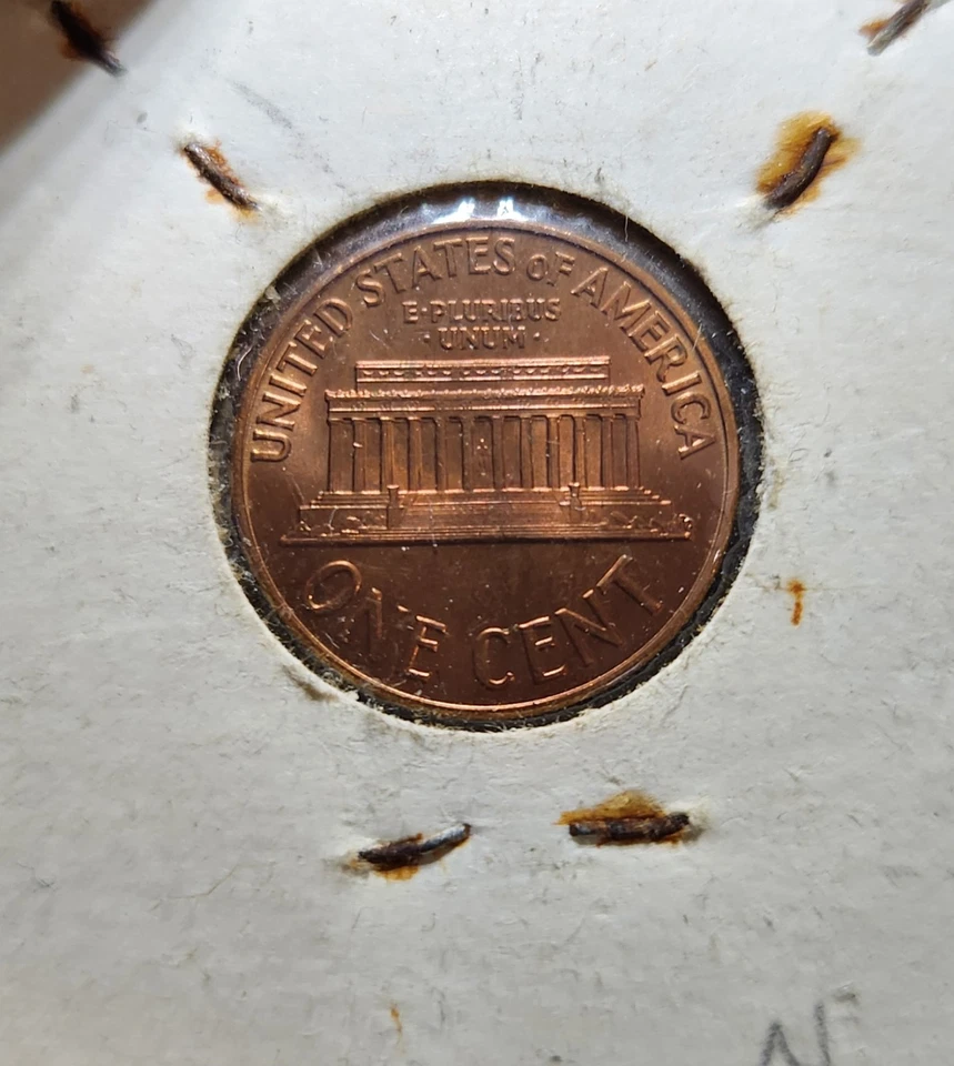 1960 P Lincoln Memorial Cent BU/RD/Small Over Large Date DDO - Image 2 of 4