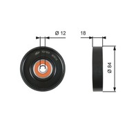 Gates Spannrolle, Keilrippenriemen T39177 Passend FüR Nissan