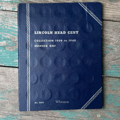 #ad 53 Lincoln Cent Penny Starter Collection 1909 1940 Number One 9004 Whitman Album $100.00
