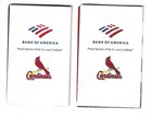 2019 & 2020 St Louis Cardinals Pocket Schedules - Bank of America- Yadier Molina — photo 2