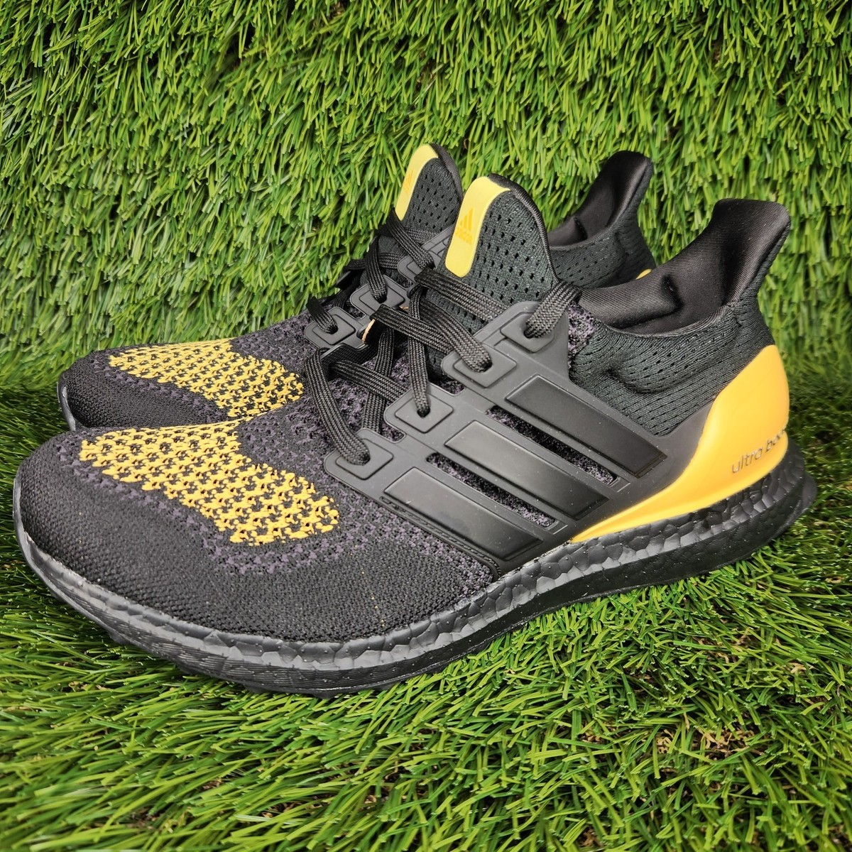 Adidas UltraBoost 1.0 Mens Sizes Black Yellow / Gold Running Shoes
