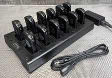 Listen Technologies Lot of 12 Receivers LR-3200-072 & 1x Charging Base LA-381-01