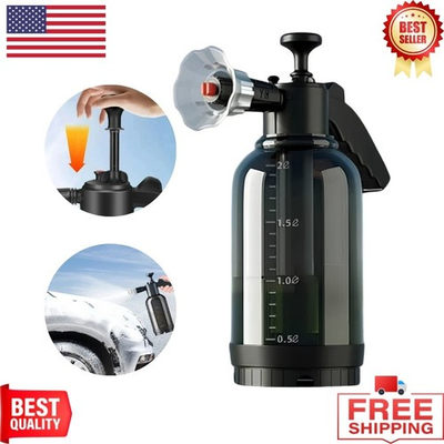 #ad 2L Foam Sprayer Car Wash Hand Pump High Pressure Foam Cannon Spray Bottle Kit $7.95