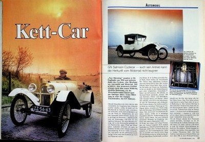 Oldtimer Markt 01/1994 GN Salmson Cyclecar in einer seltenen Vorstellung auf 5 S