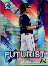 2021 Bowman #FUT-ZV Zac Veen Chrome Futurist
