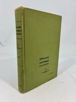 Differential and Integral Calculus Bacon McGraw Hill Vintage Hardcover
