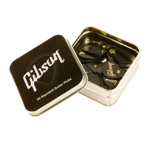 Gibson APRGG50-74XH Tear Drop Extra-Heavy Picks in a Can Case (Set of 50)