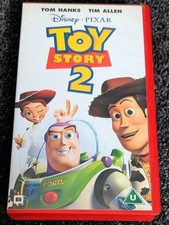 Disney Pixar Toy Story 2 VHS Tape Red Clamshell Case PAL