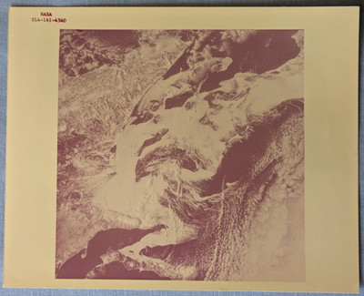 NASA Red Serial Number Photo of JAPAN Sky Lab 4 Kodak Paper  Type 1 Photograph
