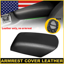 For 2011-2018 Ford Explorer Black Leather Console Lid Armrest Cover Black Stitch For 2011-2018 Ford Explorer Black Leather Console Lid Armrest Cover Black Stitch
