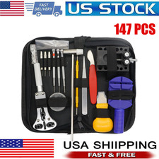 147 pcs Watch Repair Kit Watchmaker Back Case Remover Opener Link Pin Spring Bar