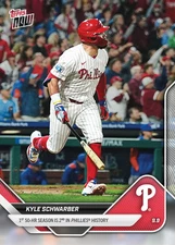 Kyle Schwarber - 2025 MLB Topps Now #682 - 50 Home Run Season Phillies Presale