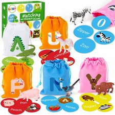 Alphabet Learning Toys for Toddlers, Word Work Small Group Set with 104 Phoni...