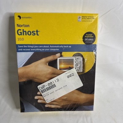 Symantec Norton Ghost 10.0 PC CD Windows Save Back Up Recover Data Files Photos