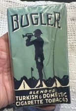 VINTAGE BUGLER BLENDED TURKISH TOBACCO POUCH ADVERTISING EMPTY PACKAGE