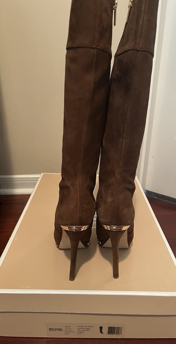 【送料&関税込】Michael Kors Kasia Pointed-toe Boots Michael Kors 89mm Kasia Boots | Neutrals | FARFETCH