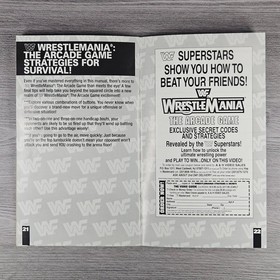 WWF WrestleMania: The Arcade Game (Sega Saturn, 1995) No Game Manual Only
