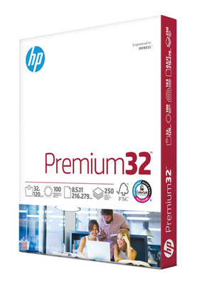 HP Printer Paper |8.5x11 | Premium 32 lb | 1 1 Pack | 250 Sheets, White