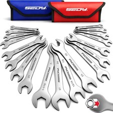 19-piece Super Thin Open-end Wrench Set Sae 14-1-116 Metric 5.527 Mm