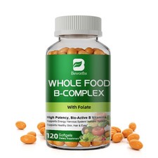 Vitamin B Complex 120 Capsules Active B12 Methylfolate for Energy  Mood Support