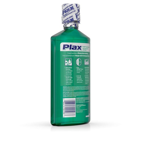 Advanced PreBrushing Risciacquo Dentale - Menta Morbida, 24 Fl Oz Confezione da 3, Antiplacca - Foto 3 di 12