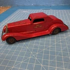 Vintage Marx Girard Siren Fire Chief Wind Up Pressed Steel Toy Car 14”