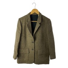 Margaret Howell Womens Jacket 3 Brown Wool Tweed UK British Heritage Auth