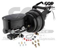 1953 56 Ford F100 Complete Firewall Mounted 8 Black Power Brake Booster Kit