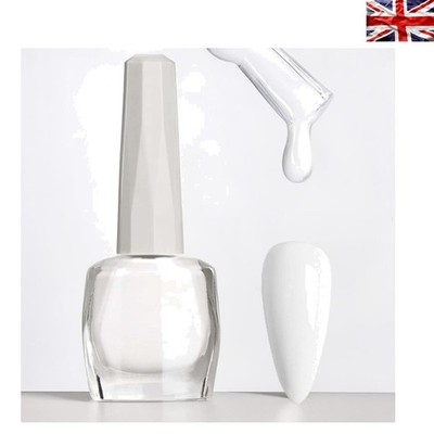 Langanhaltendes weißes Nagellackgel - perfekt für mühelose Nailart & Heimgebrauch
