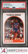 1989 HOOPS #80 PATRICK EWING KNICKS HOF PSA 9