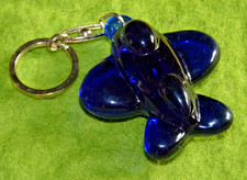 Rare porte clés Air France gros avion translucide bleu Keyring  Schlüsselring