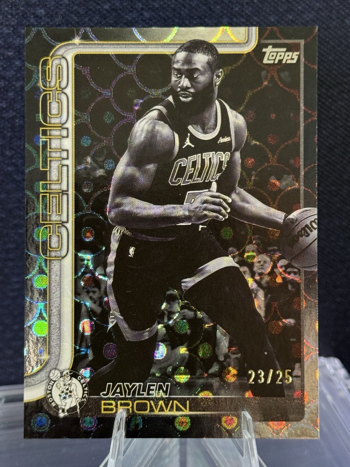 Jaylen Brown 2025-26 Topps Blackout Holo Foil /25 Celtics SP