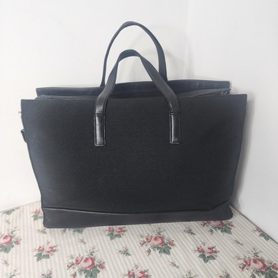 Tumi Ballistic Nylon And Leather Business Briefcase Tote Black