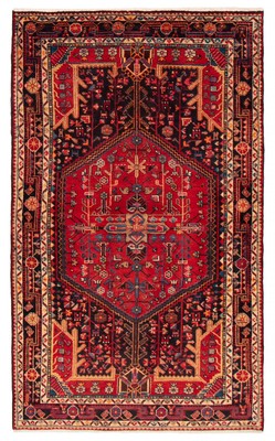 Traditional Vintage Hand-Knotted Carpet 4'4'' x 7'4'' Wool Area Rug