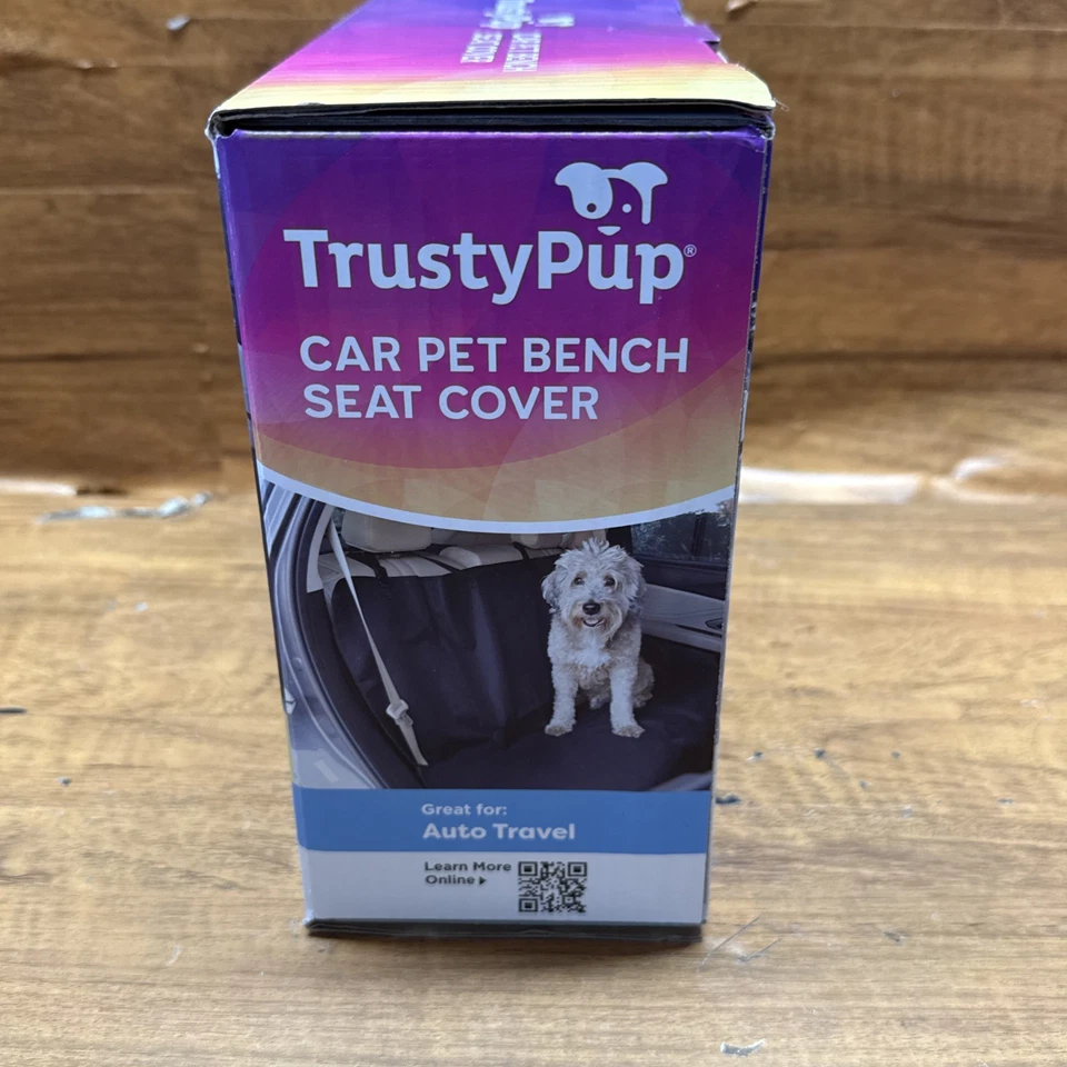 Car Pet Bench Seat Cover TrustyPup Auto Travel 56x47 Inch Adjustable NEW NIB - Image 4 of 4